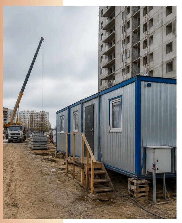 Аренда строительных вагончиков для рабочих в Салавате